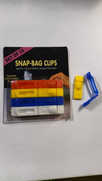 Clips à sacs colorés (24)