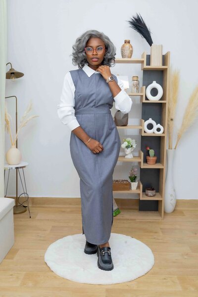 Combinaison grise pour femme