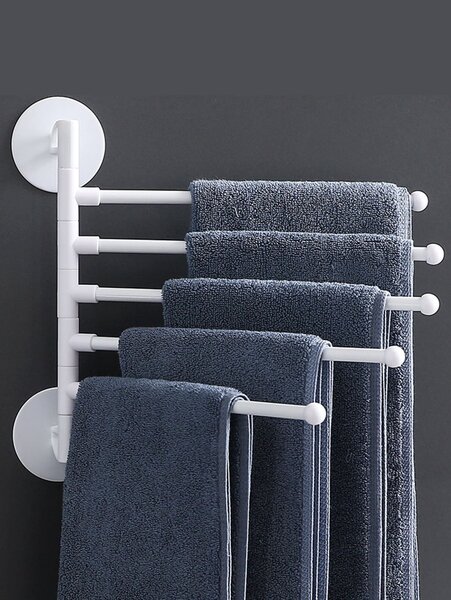 Porte-serviettes mural pivotant