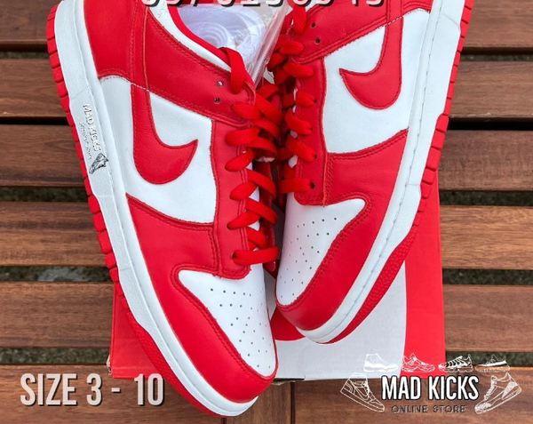 Red Air Jordan sneakers