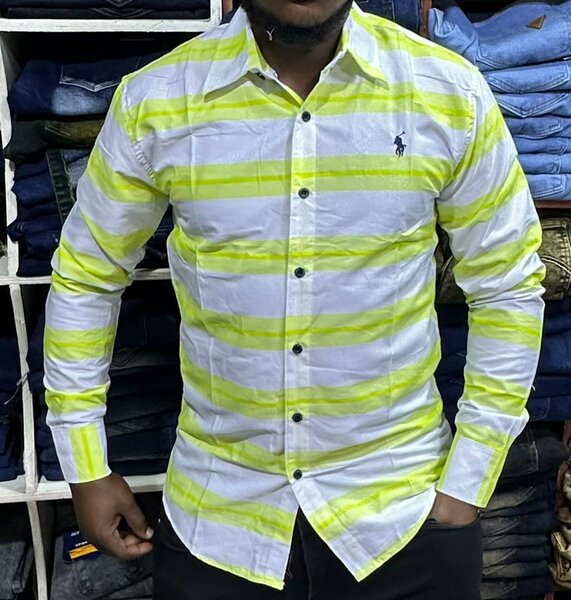 Chemise à rayures homme