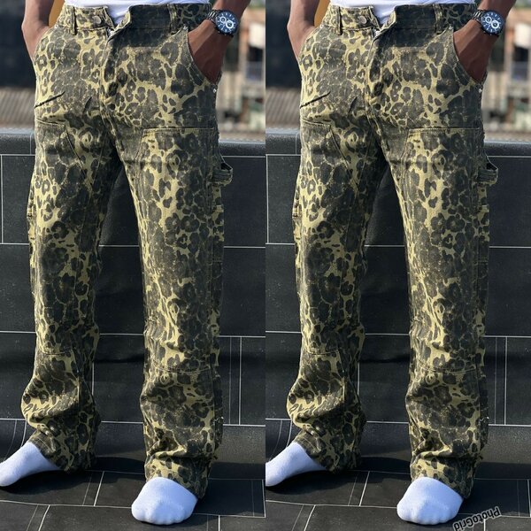 Jeans cargo décontractés homme