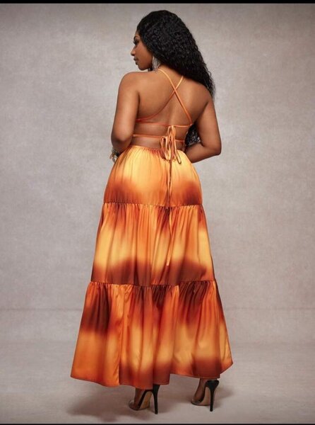 Combinaison rayée élégante