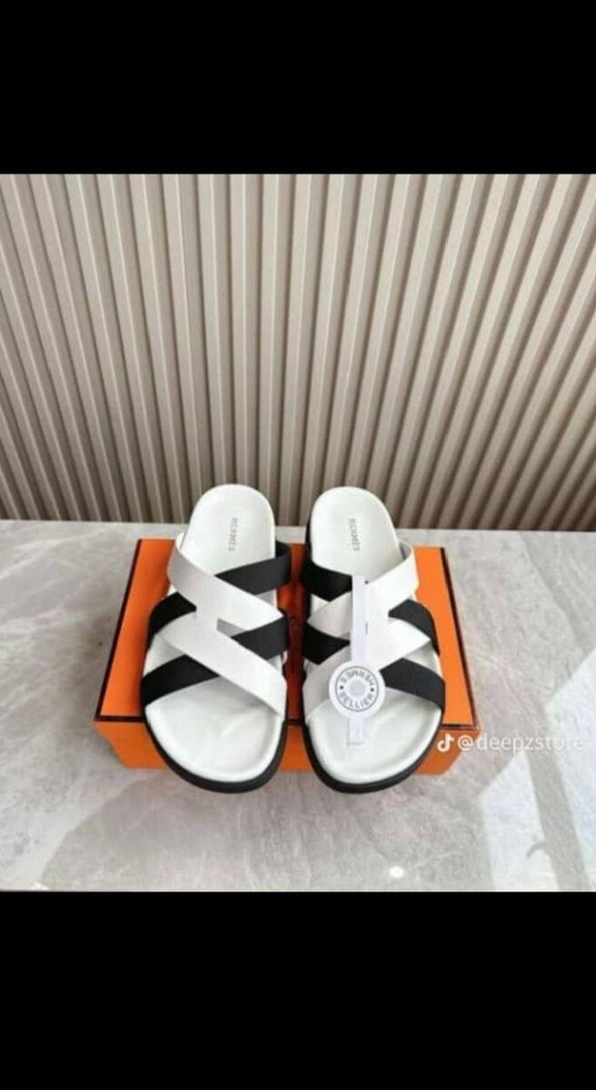 Sandales de luxe en cuir pour hommes