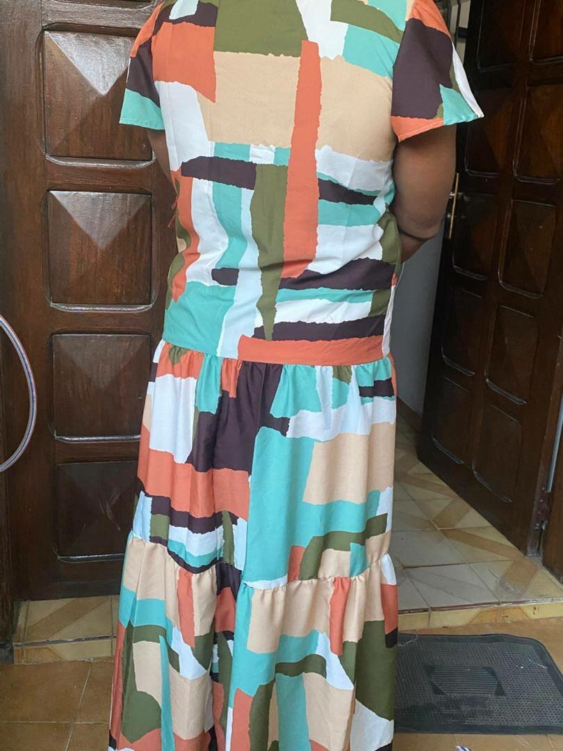 Robe colorée pour femme