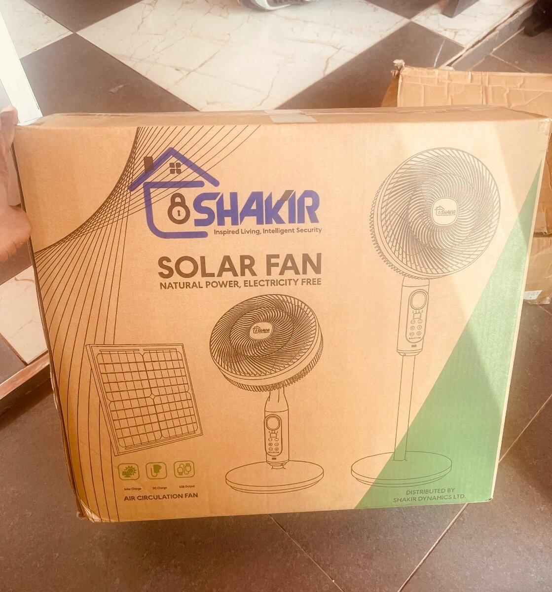 Rechargeable Solar Powered Fan