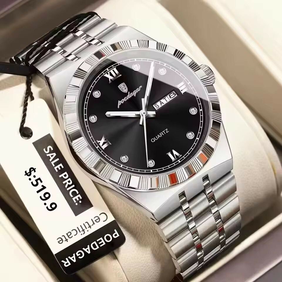 Montre élégante étanche quartz