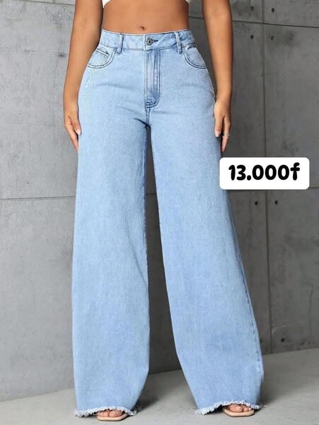 Jeans femme taille haute