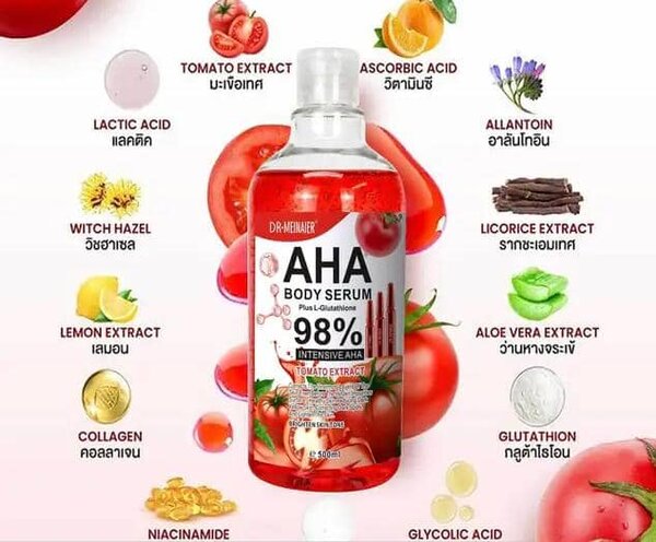 Body serumAHA et tomate