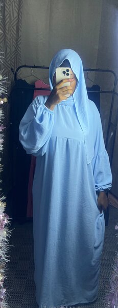 Tenue islamique femme bleu