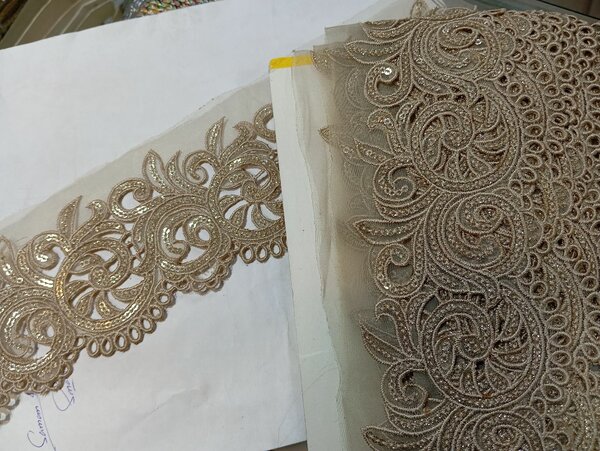 Fancy Embroidery Skin color Patch