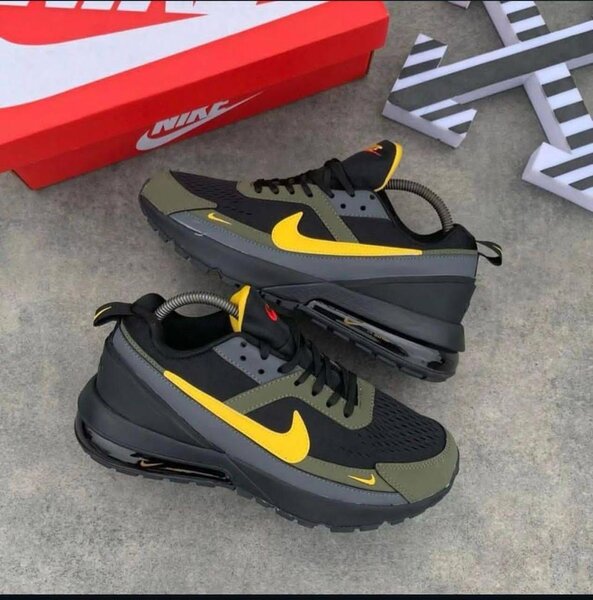 Baskets Air Max Kaki Noir