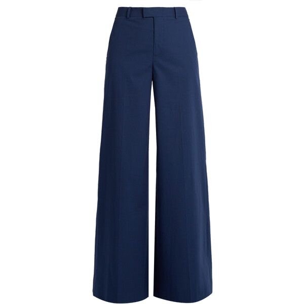 Pantalon large bleu pour femmes