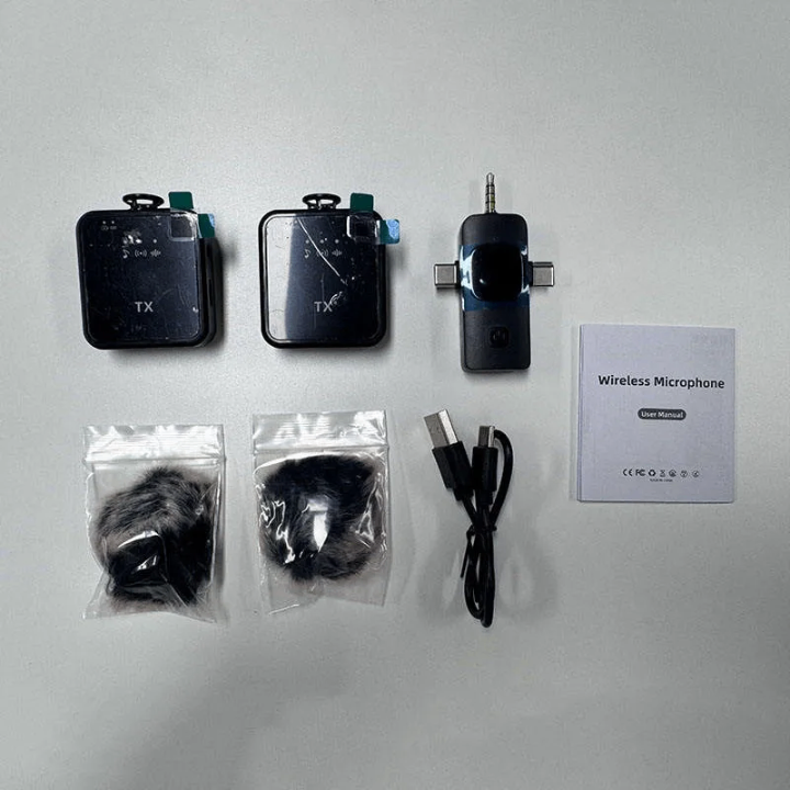 Microphone sans fil avec récepteur