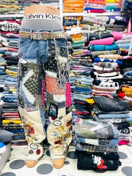 Jean patchwork homme Calvin Klein