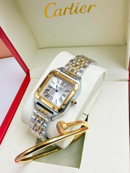 Montre Cartier Panthère en or et acier