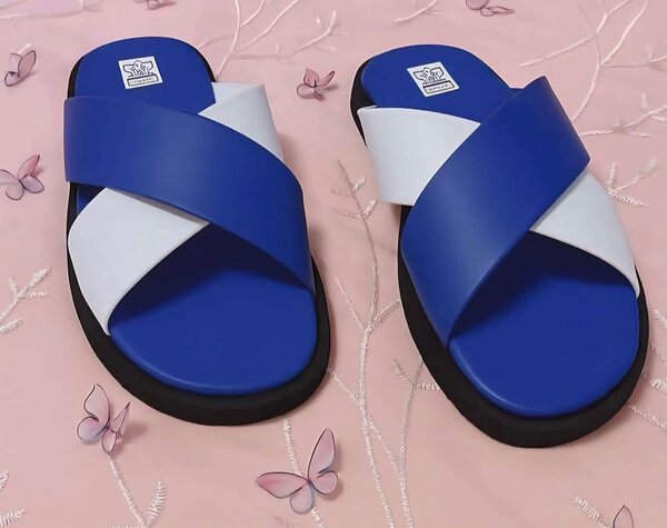 Sandales confort bleues