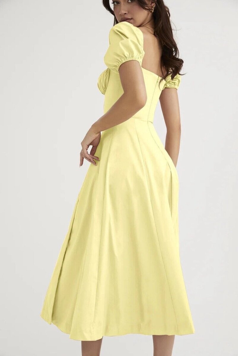 Yellow Straight Dress