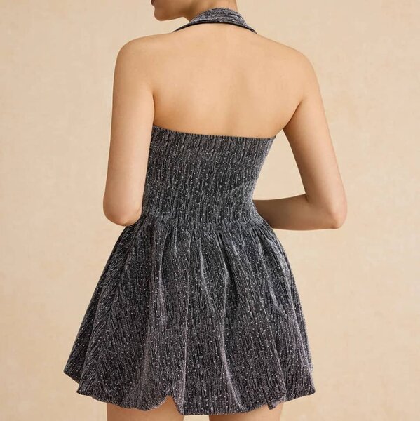 Robe en velours à paillettes