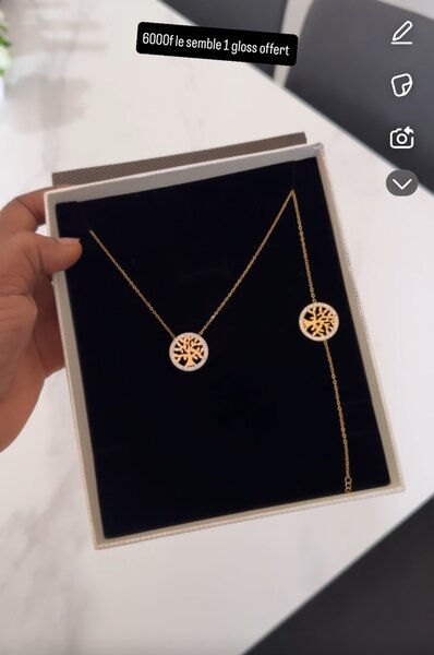 Ensemble Collier et Bracelet Élégant