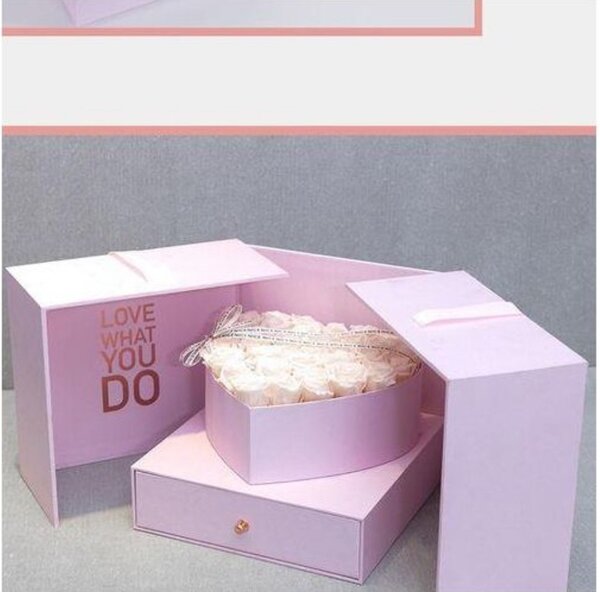 Empty Flower Box Valentine's Day Gift For Celebrations