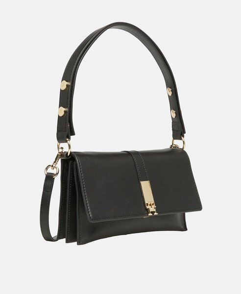 Tommy H Black Leather Handbag