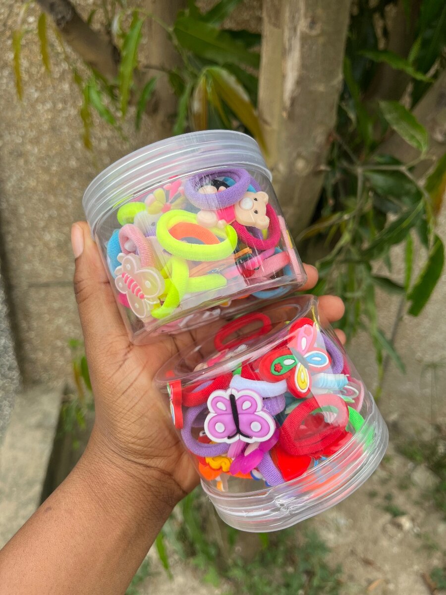 Lot de 200 Élastiques à Cheveux Colorés