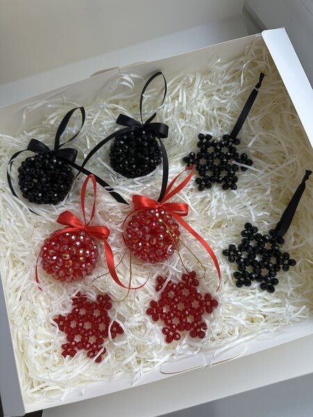 Boules de Noël en perles