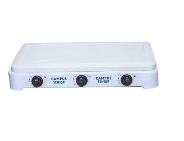 Campus Réchaud à Gaz 3 Feux - Allumage Manuel - Blanc