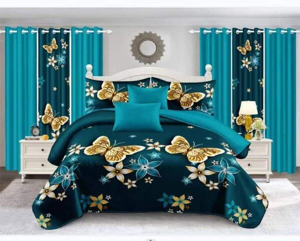 7PCS EXTRA QUEEN SIZE BEDSPREADS 