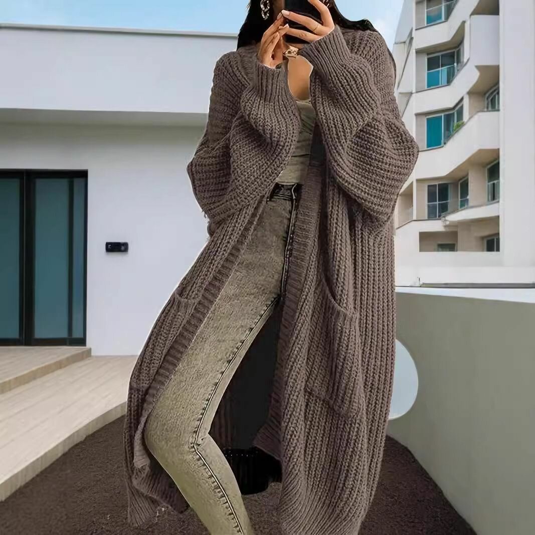 Chunky long cardigan