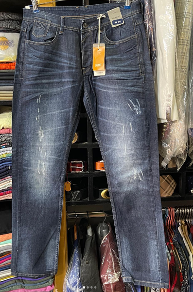 Biker Tattered Stretch Jeans