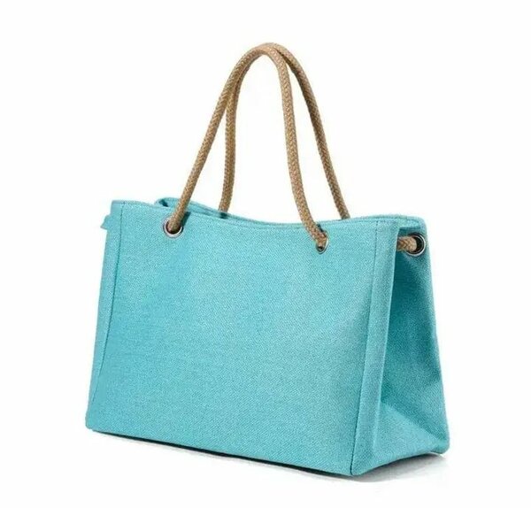 Sac cabas en toile et corde