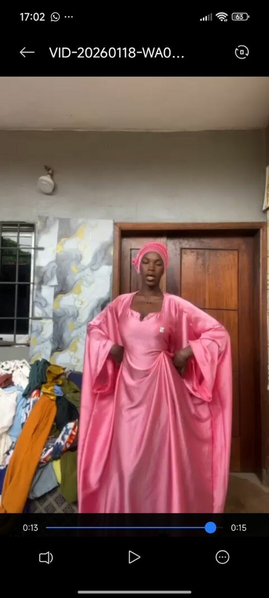 Ensemble robe et foulard africain