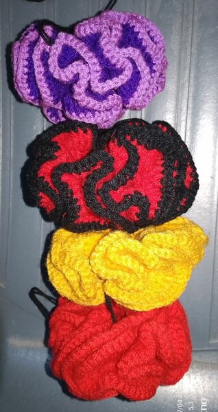 Chouchous Colorés Crochet:4en1