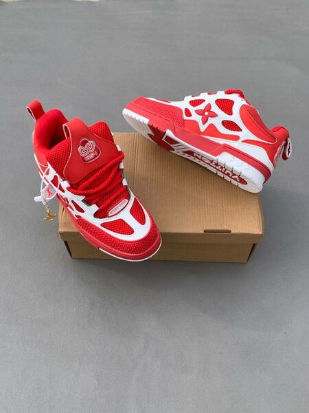 Sneakers rouges tendance unisexes