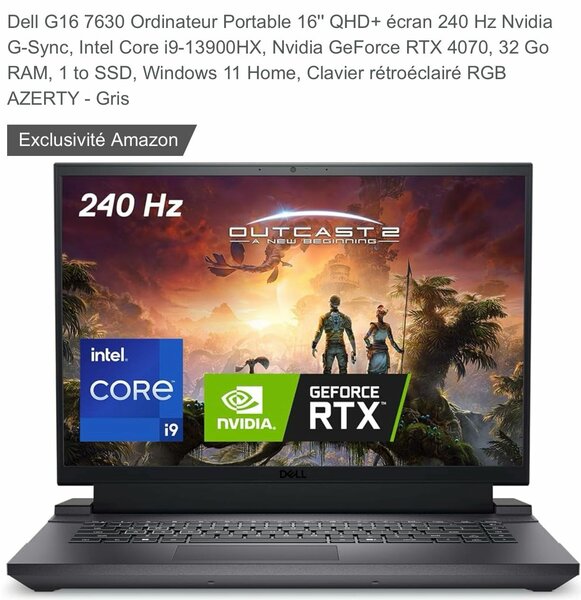 Dell G16 7630 Ordinateur Portable