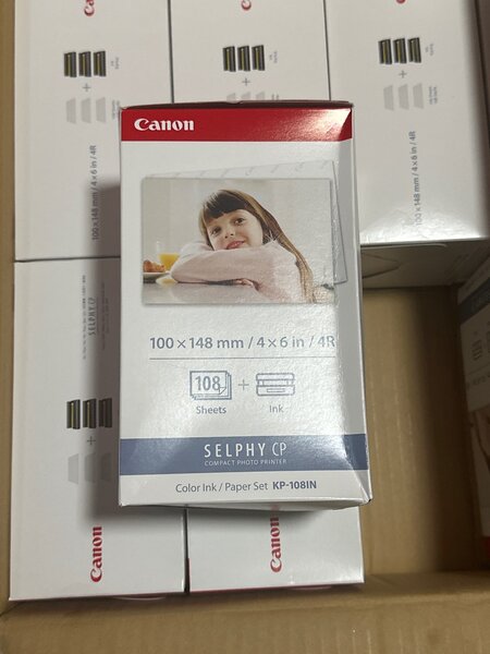 Canon Selphy CP Color Ink and Paper Set (KP-108IN)