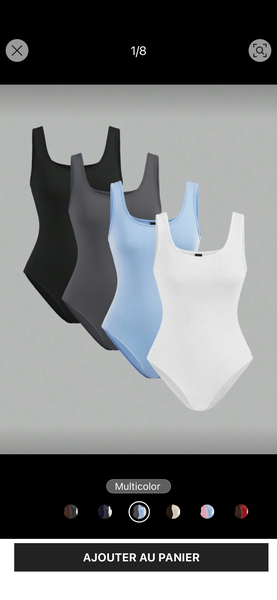 Body femme multicolore