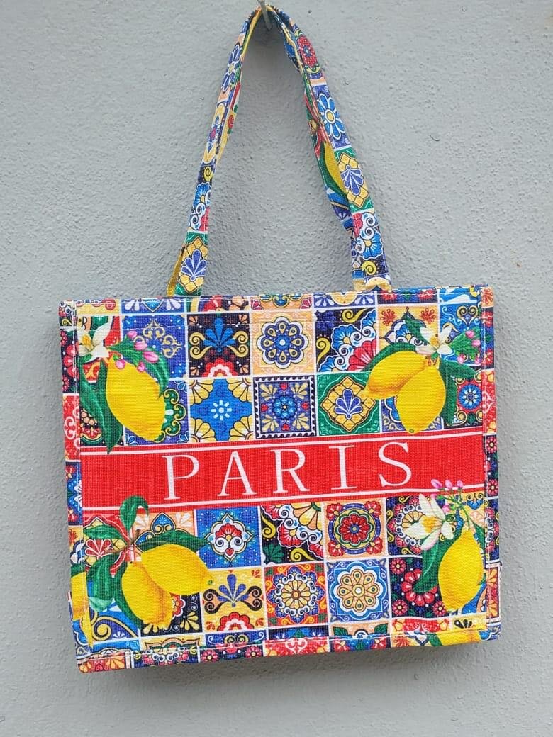 Sac cabas Paris imprimé
