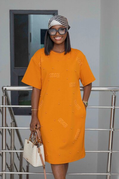 Robe mi-longue pour femme