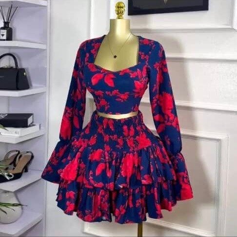 Floral Ruffled Dress