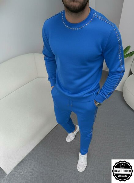 Ensemble de Survêtement Bleu Homme