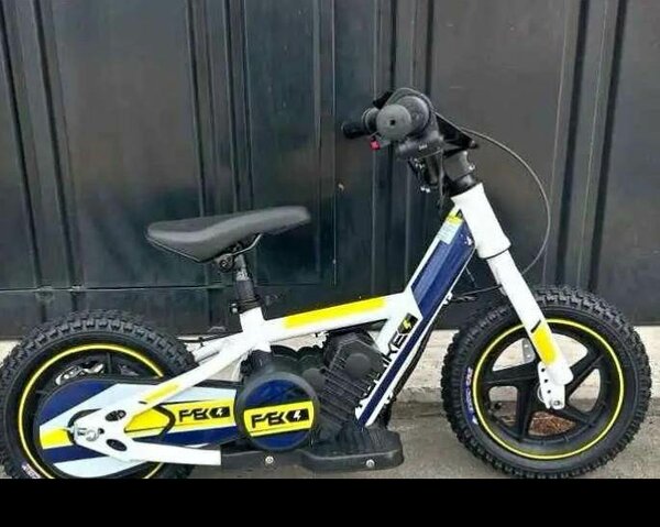 Velo enfant PEGI mixte - blanc/jaune/bleu