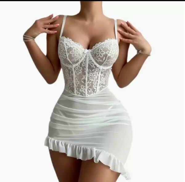 Robe corset en dentelle sexy