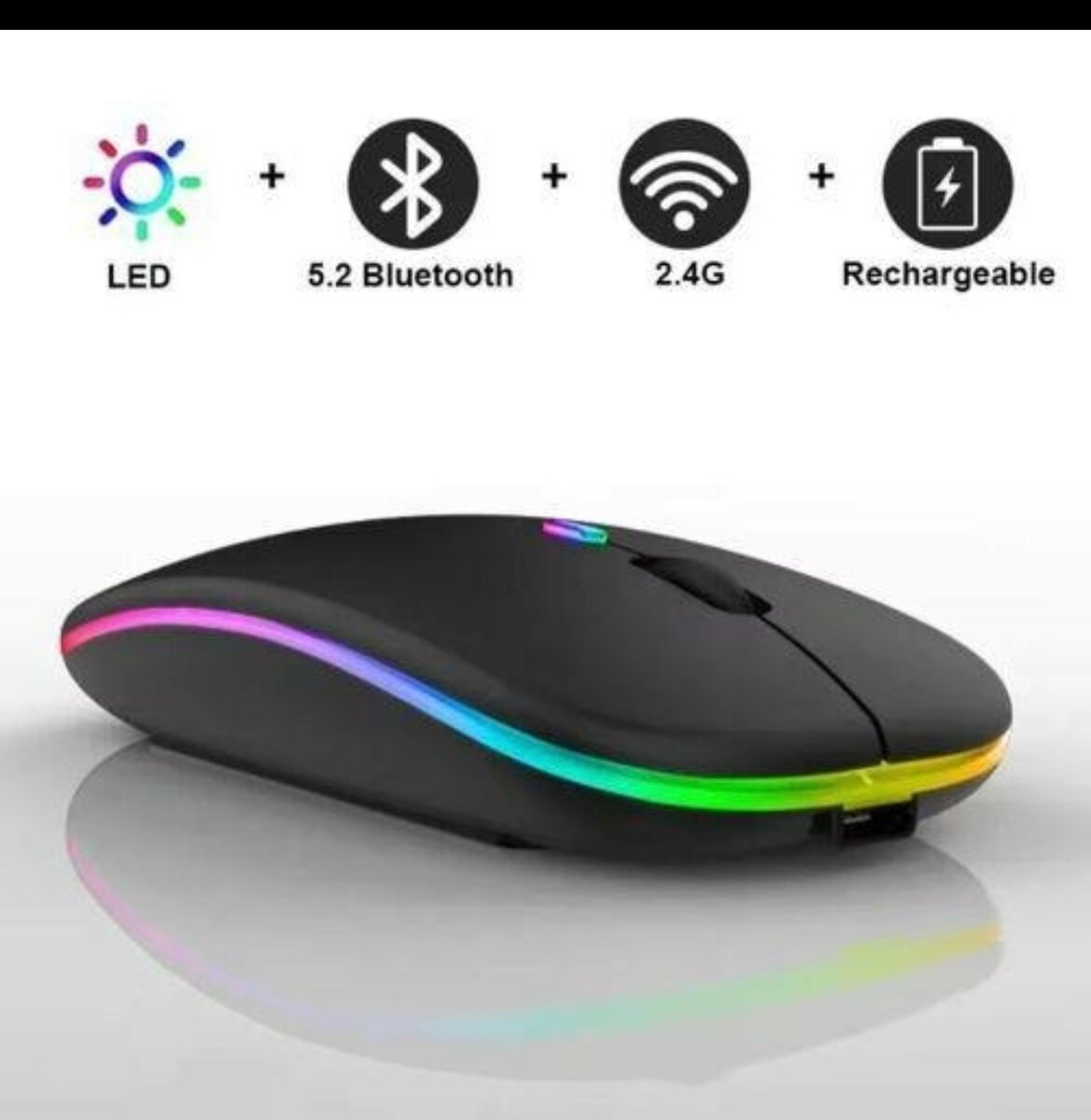 Souris Sans Fil LED RGB