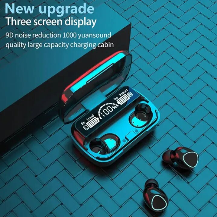 "Original M10 Wireless Earbuds Bluetooth TWS LED, Low Price