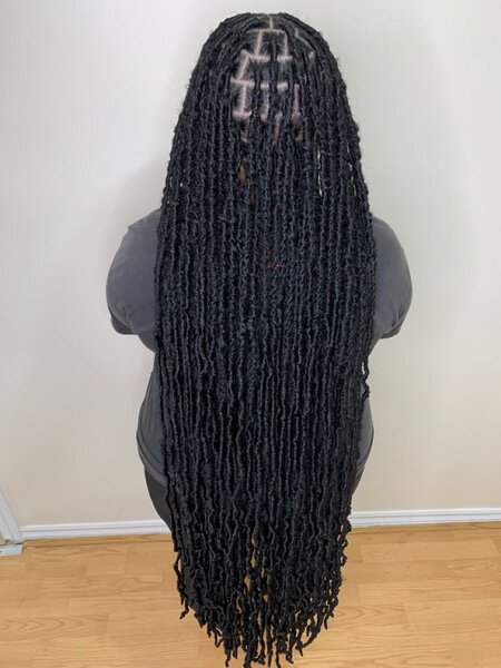 Extensions longues en faux locks