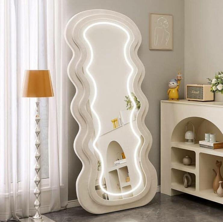 Ellie Wavy LED mirror