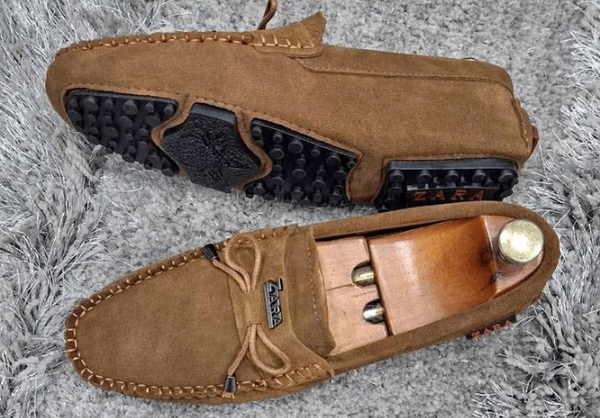 Mocassins en daim confortables